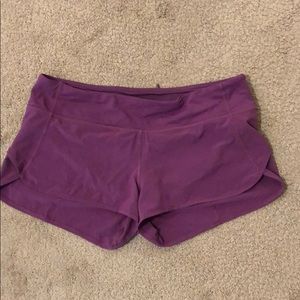 Lululemon Speed Up Shorts Sz 10